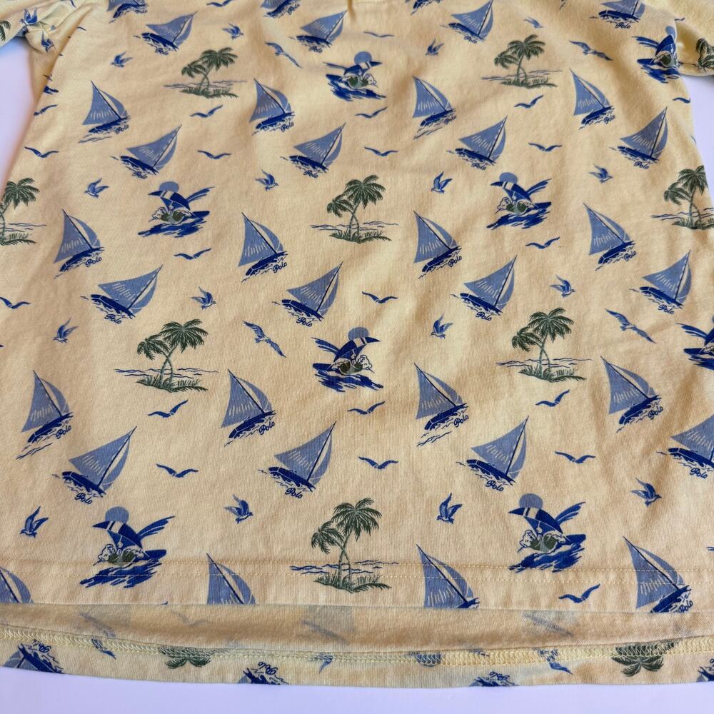 Polo Ralph Lauren Windsurfing Polo Bear Cotton Shirt Youth Medium 10-12 - Picture 3 of 8